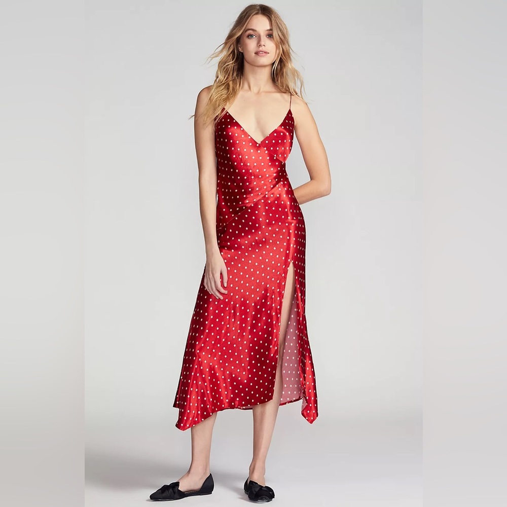BEC & BRIDGE BONJOUR DRESS RED/POLKA DOT